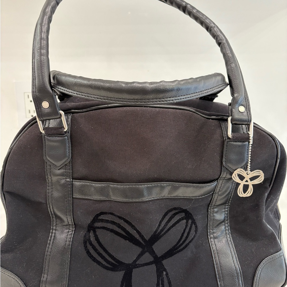 TNA Black Canvas Tote Bag for Gym-Travel or School